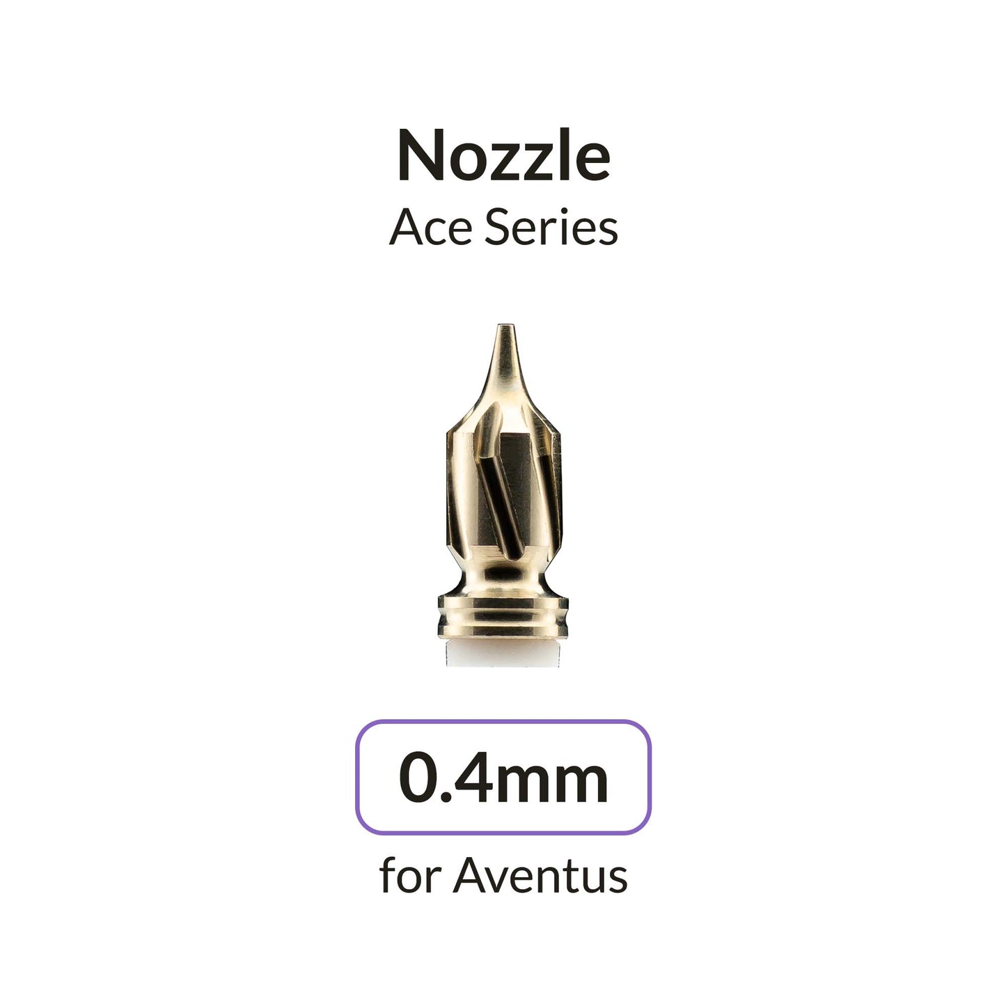 Gaahleri Aventus 0.4 mm Vortex Nozzle — precision airbrush nozzle for smoother spray and broader coverage