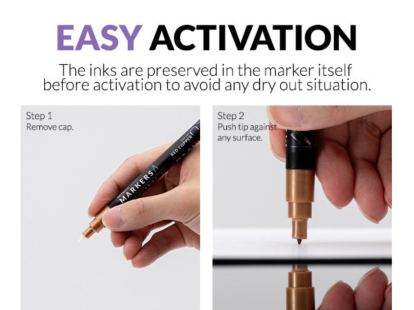 Gaahleri Metallic Marker – Red Copper (Set Of 2)
