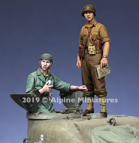 Alpine Miniatures 35271 US Tank Commander Simmer Set (2 Figures) 1/35