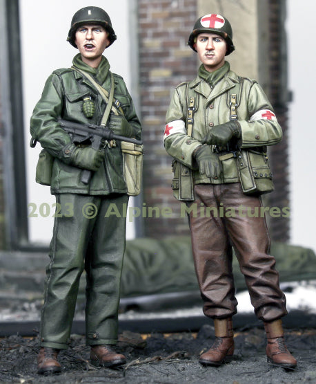 Alpine Miniatures 35314 US Infantry & Medic Set (2 Figures) 1/35