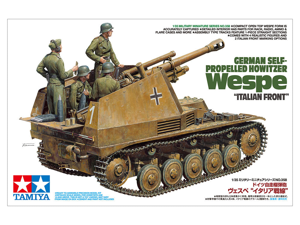 Tamiya 1/35 German Self-Propelled Howitzer "Italian Front" box art