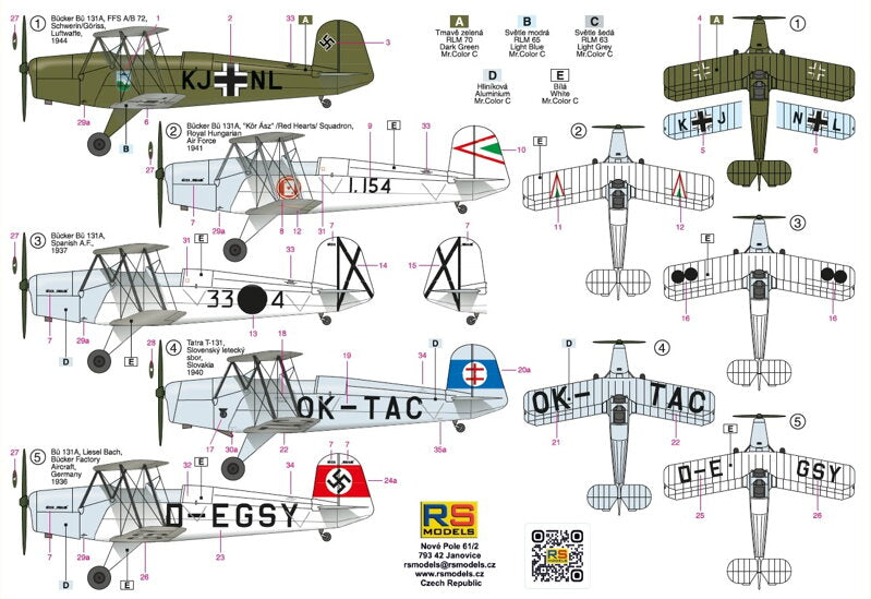 RS Models 1/48 Bucker 131A Germany 1936