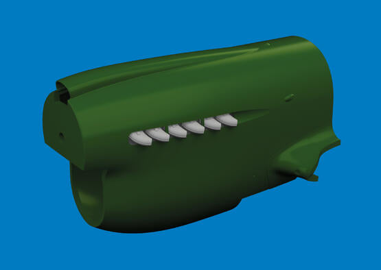 Eduard 1/48 P-40E Print Exhaust Stacks Rounded For Eduard