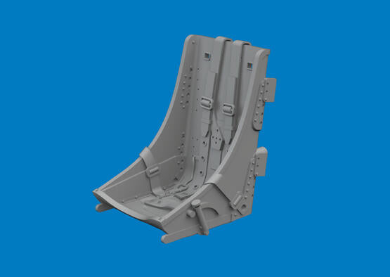 Eduard 1/48 P-40E Brassin Seat W/ Integral Belts Type 2 PRINT