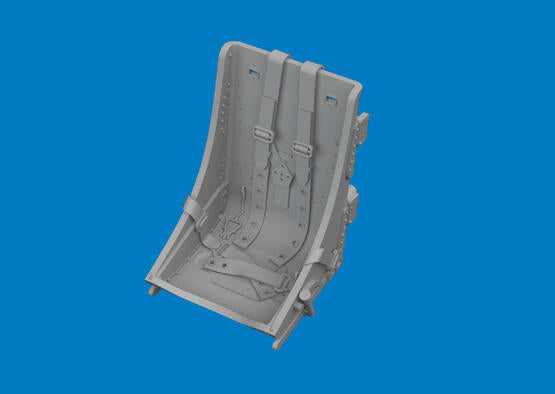 Eduard 1/48 P-40E Brassin Seat W/ Integral Belts Type 2 PRINT
