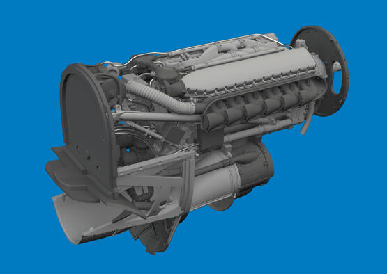 Eduard 1/48 P-40E Brassin Engine PRINT
