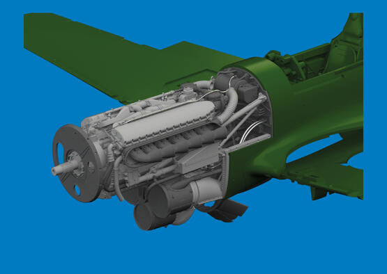 Eduard 1/48 P-40E Brassin Engine PRINT