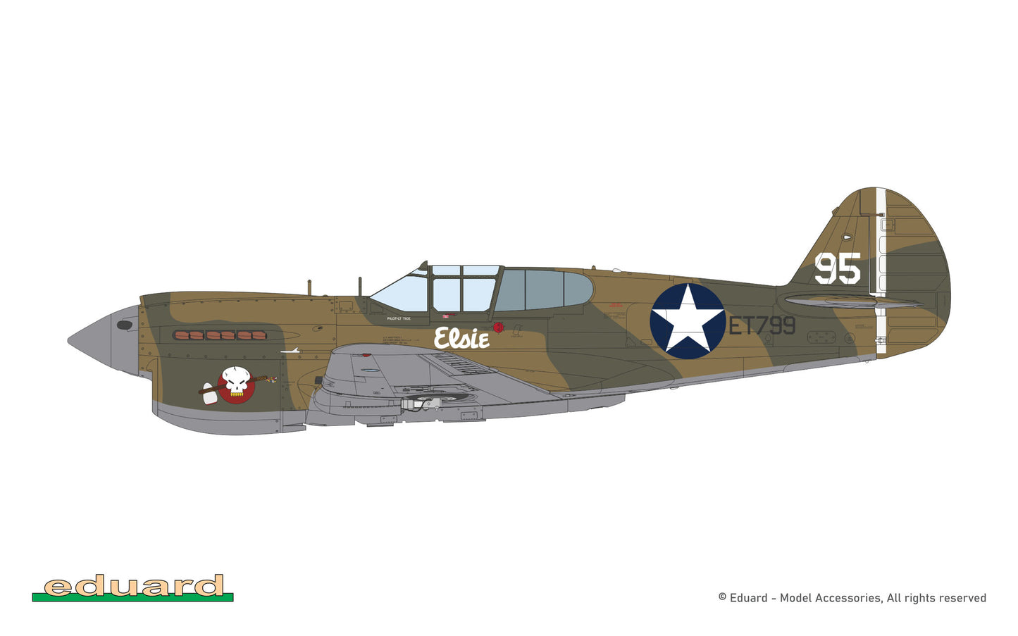 Eduard 1/48 P-40E Warhawk ProfiPACK