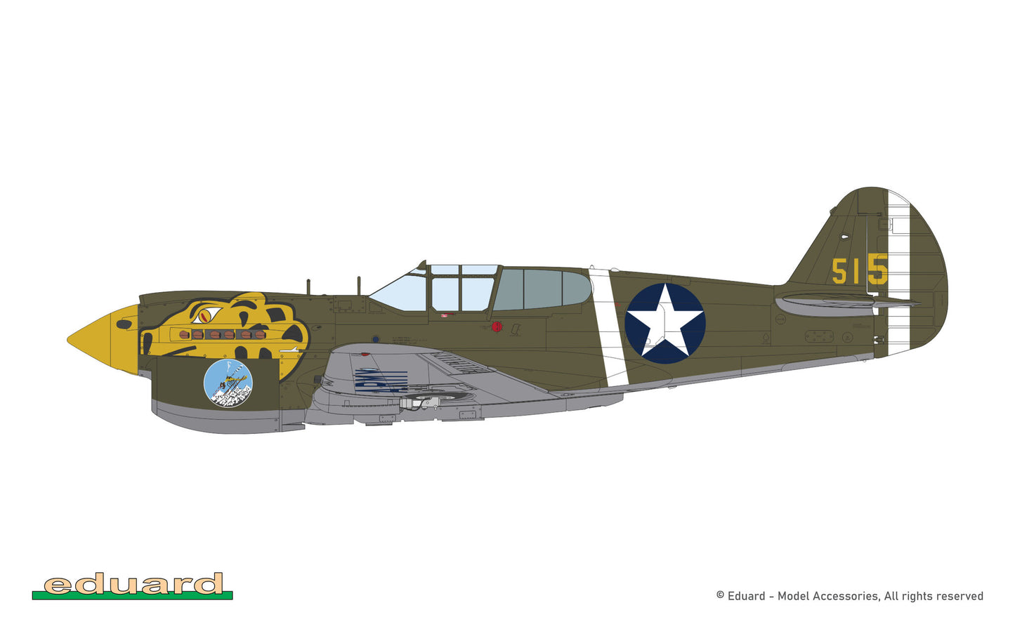 Eduard 1/48 P-40E Warhawk ProfiPACK