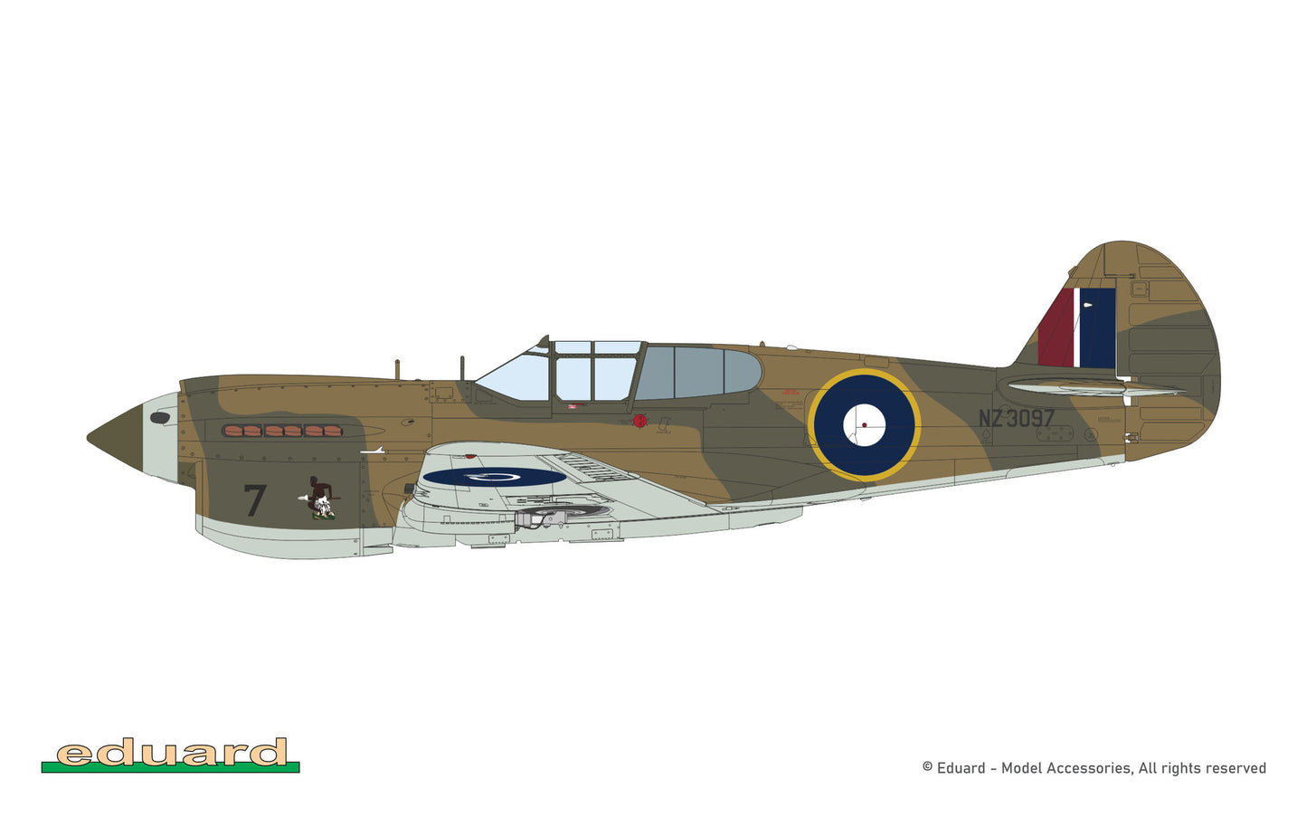 Eduard 1/48 P-40E Warhawk ProfiPACK