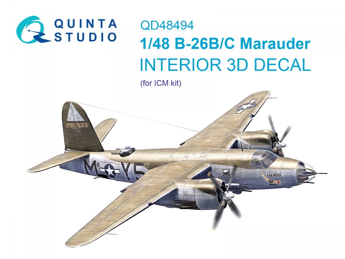 Quinta Studios 1/48 A-4M Skyhawk (early without HUD) interior 3D decal set for Magic Factory kit, featuring pre-colored, raised-detail cockpit panels and instrument dials for enhanced realism