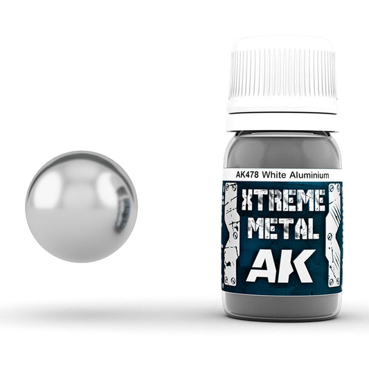 AK478 XTREME METAL WHITE ALUMINIUM 30ML