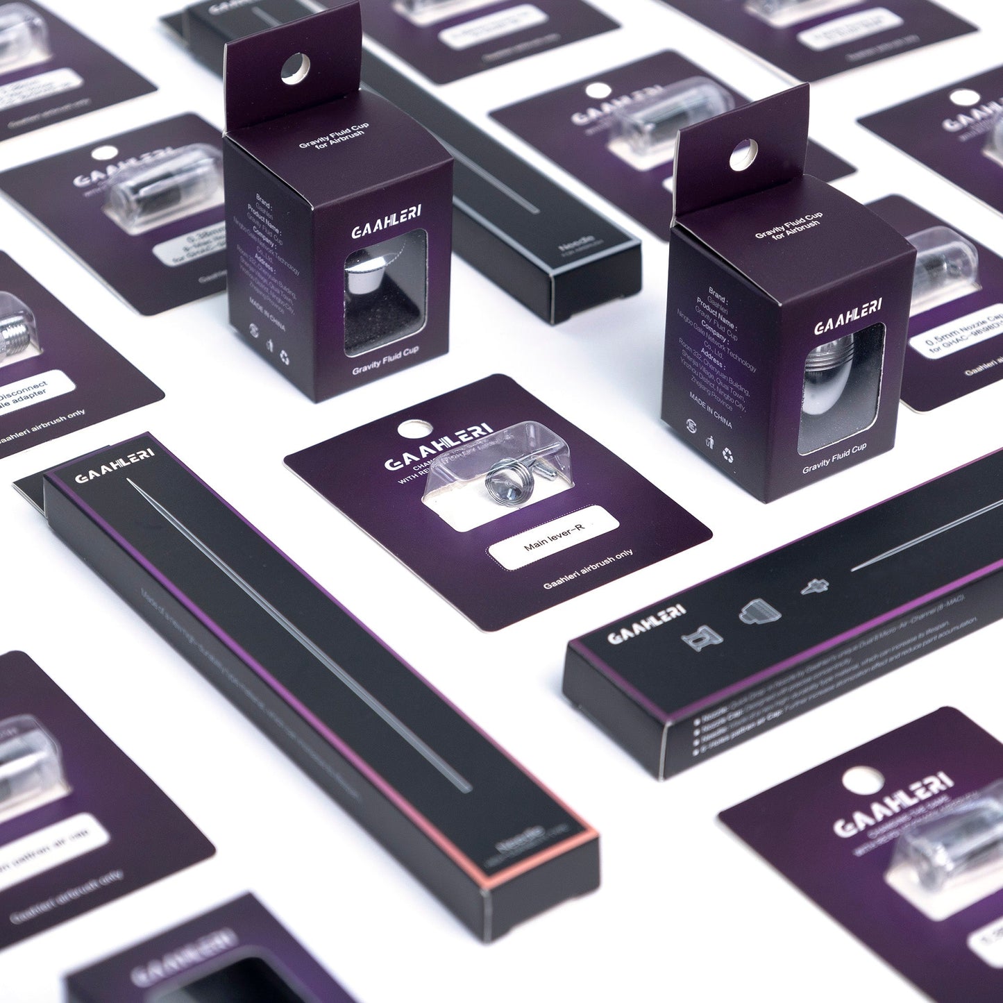 Gaahleri 1/4oz / 7ml Smooth-Level Gravity Fluid Airbrush Cup