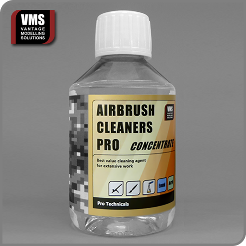 VMS Airbrush Cleaners Acrylic Pro Concentrate – High-Strength Concentrated Airbrush Cleaner for Scale Modelling – Vantage Modelling Solutions