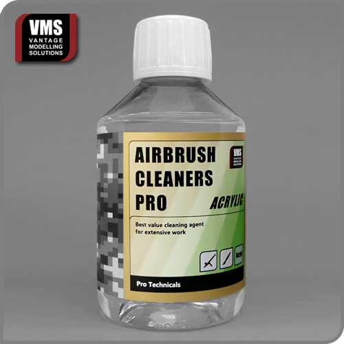 VMS Airbrush Cleaners Pro Dilutable – Customizable Airbrush Cleaning Solution for Acrylic, Enamel, and Lacquer Paints – Vantage Modelling Solutions