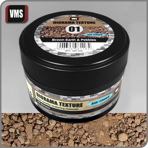 VMS Diorama Texture No. 1 – Brown Earth & Pebbles (100ml)