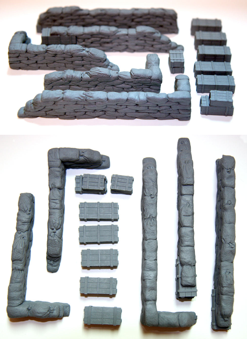 Value Gear DP003 Details – Configurable Sandbags Straight + Crates (1/35 Scale)