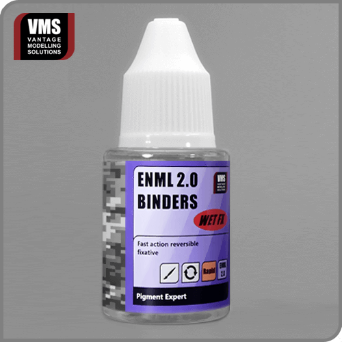VMS ENML 2.0 Binders Gloss 30 ml – Reworkable Pigment Fixer for Enamel Weathering Techniques – Vantage Modelling Solutions