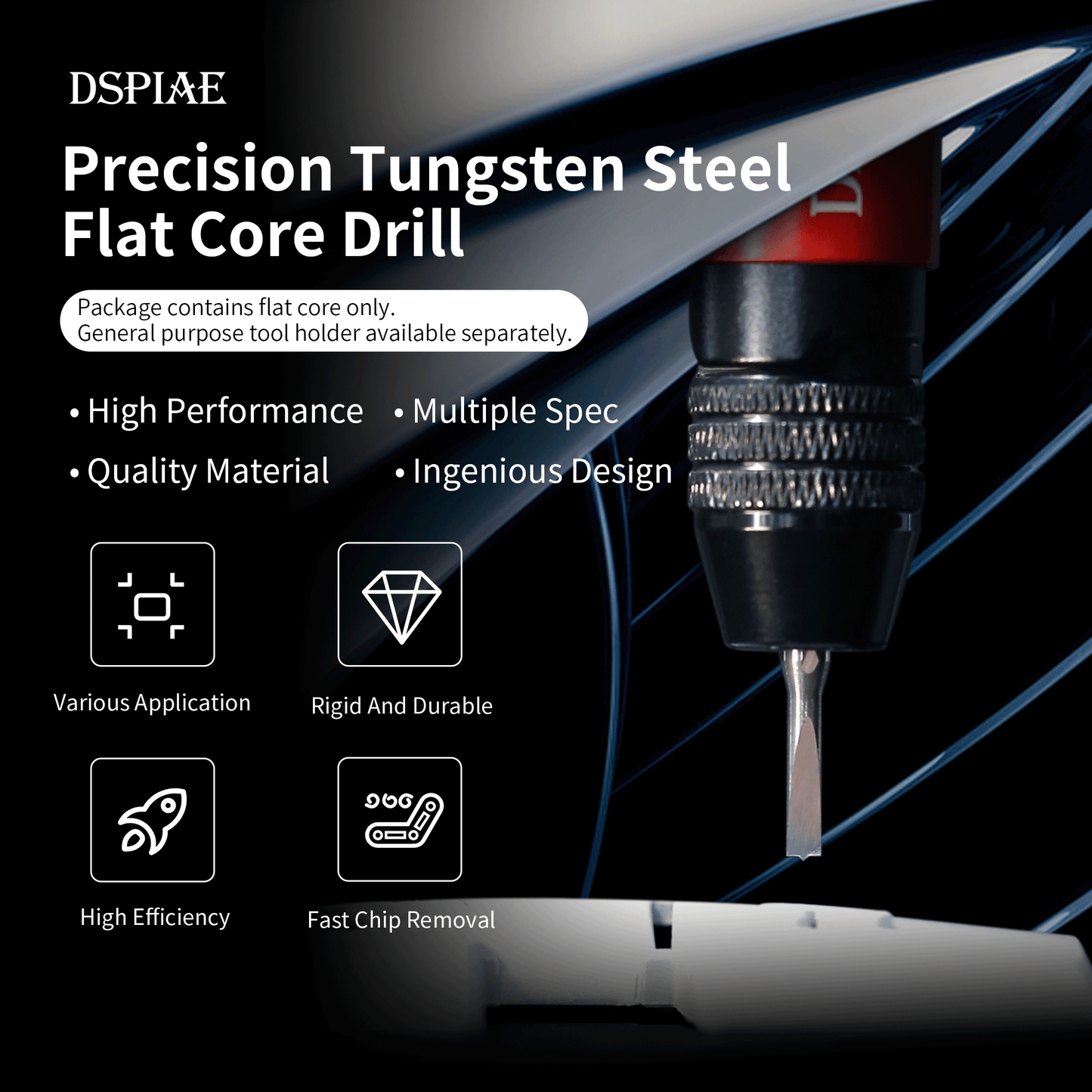 DSPIAE FB Precision Pin Vise – Professional Drill Bit Holder for Modelers