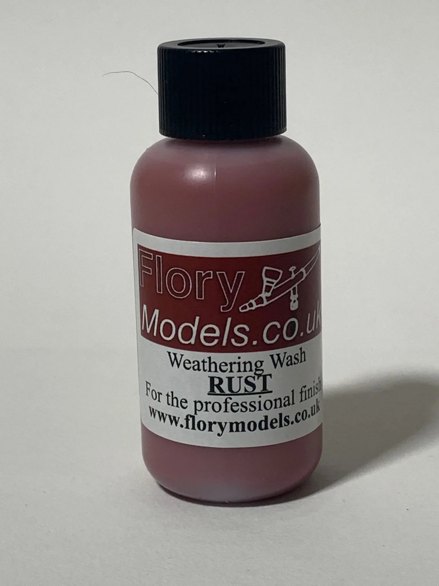 Flory Models Rust Weathering Wash FMW006 bottle for realistic rust and corrosion effects on scale models