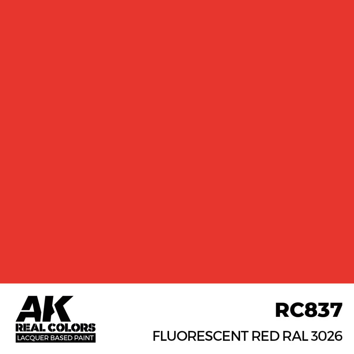 RC837 Fluorescent Red RAL 3026