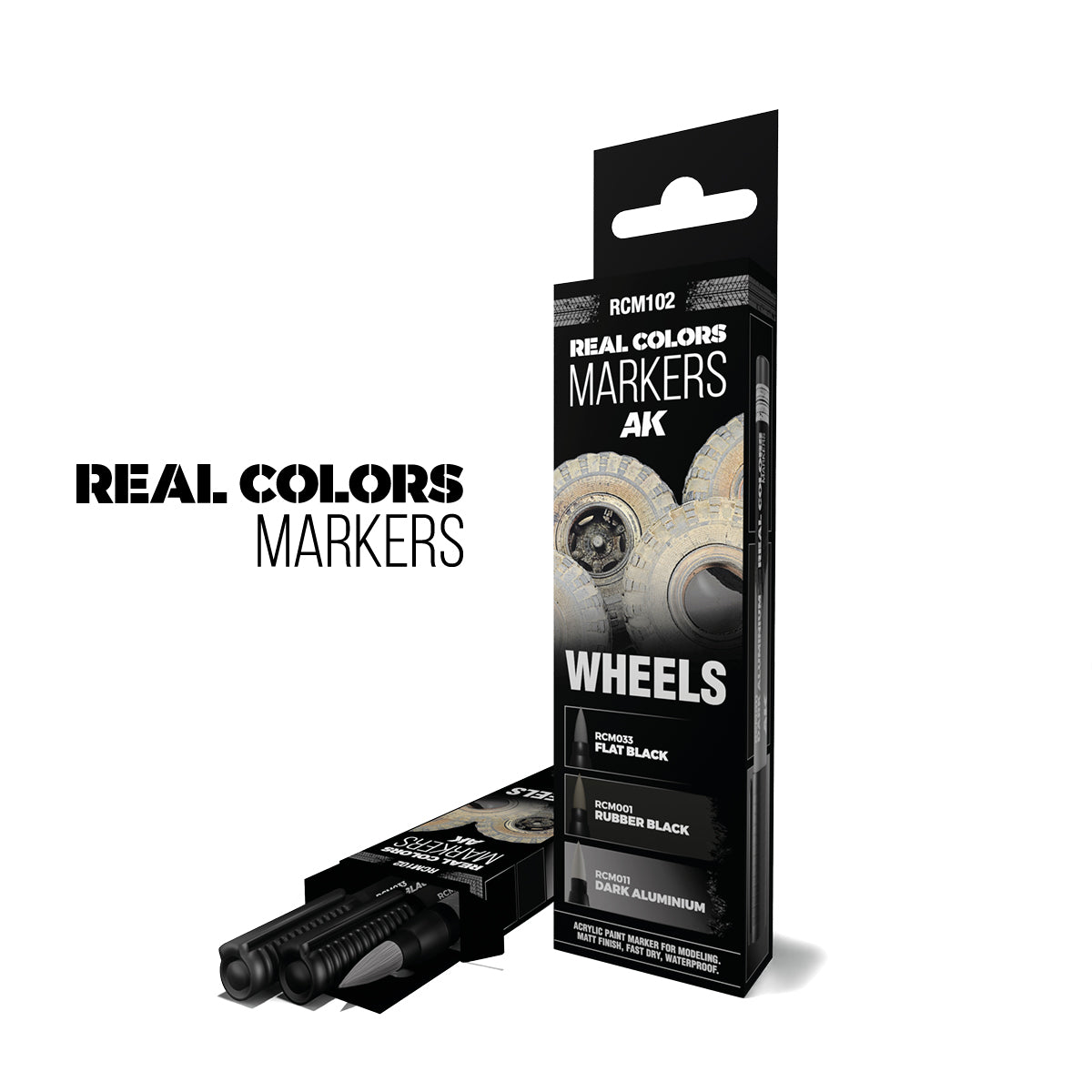 AK Interactive RCM 102 Real Colors Markers box and box art