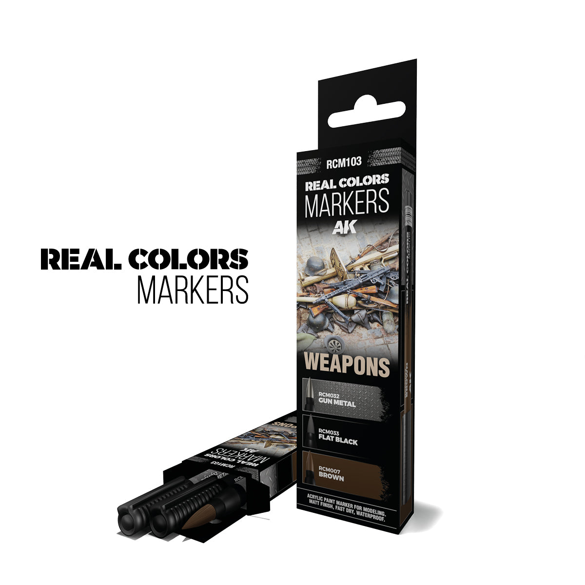 AK Interactive RCM103 Real Colors Markers box and box art