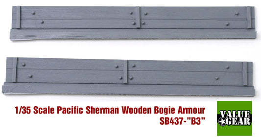 Value Gear SB437 Sherman M4A3 Bogies Wood Armor – resin set for 1/35 scale Shermans.”