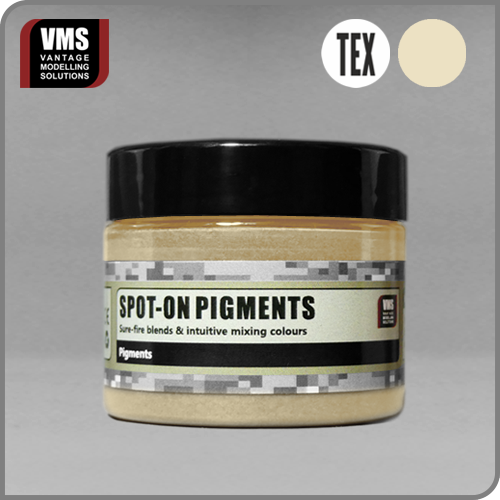 No. 12 Light Sand TEXTURED: "VMS Spot-On Pigment No. 12 Light Sand TEXTURED – Textured variant of Light Sand for added surface detail