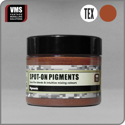 No. 16 Vietnam Red Earth TEXTURED: "VMS Spot-On Pigment No. 16 Vietnam Red Earth TEXTURED – Textured pigment representing Southeast Asian red soils