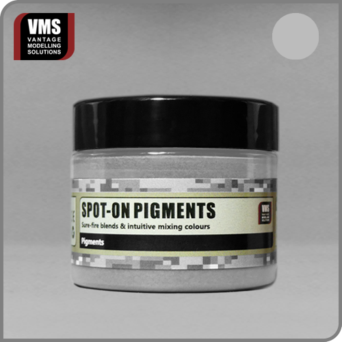 VMS Spot-On Pigment No. 27 Concrete Grey: "VMS Spot-On Pigment No. 27 Concrete Grey – Light grey pigment ideal for concrete surfaces and color toning.