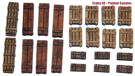 Value Gear C2 Wooden Crates #2 resin accessory set – 22 pieces for 1/35 scale military dioramas and vehicles.