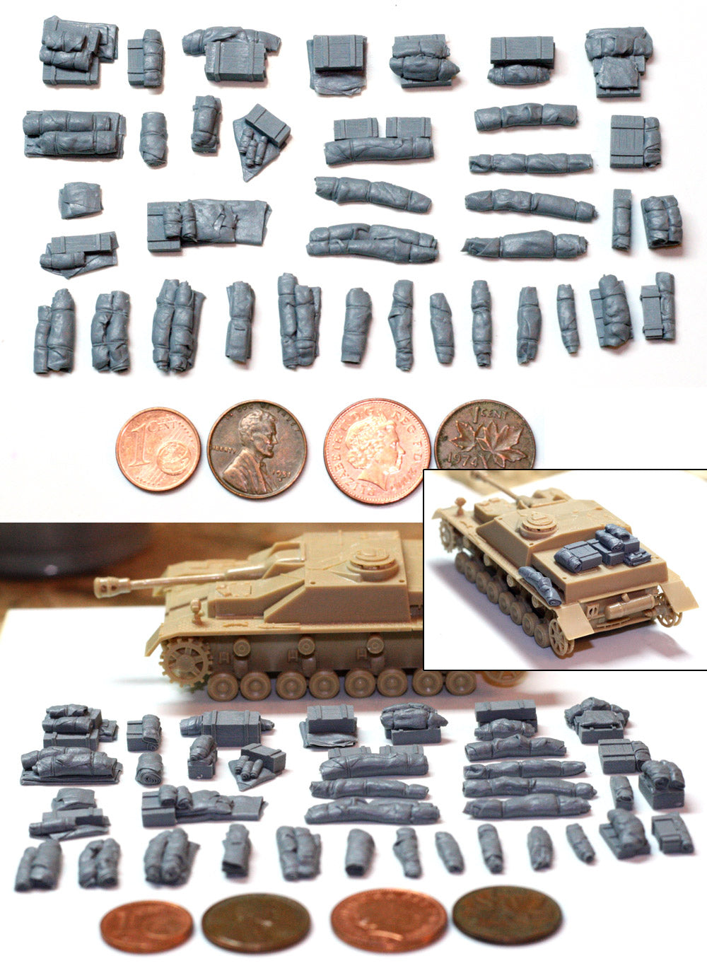 “Value Gear 72002 Tents, Tarps & Crates Set #2 – resin accessories for 1/72 scale models.”