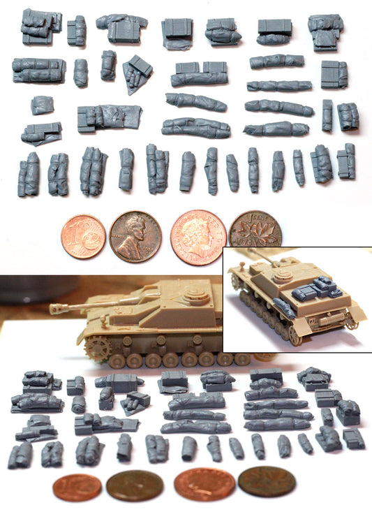 “Value Gear 72002 Tents, Tarps & Crates Set #2 – resin accessories for 1/72 scale models.”