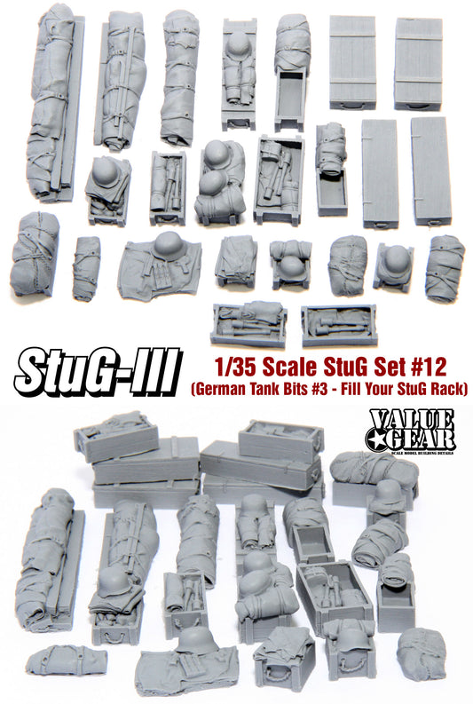 Value Gear Details 1/35 STG12 German Tank Bits #3 (24 Pieces)