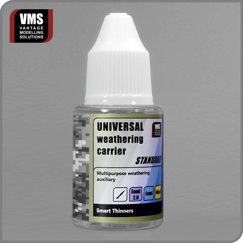 VMS Universal Weathering Carrier Standard 30 ml – Compact Weathering Solvent for Model Pigments and Washes – Vantage Modelling Solutions