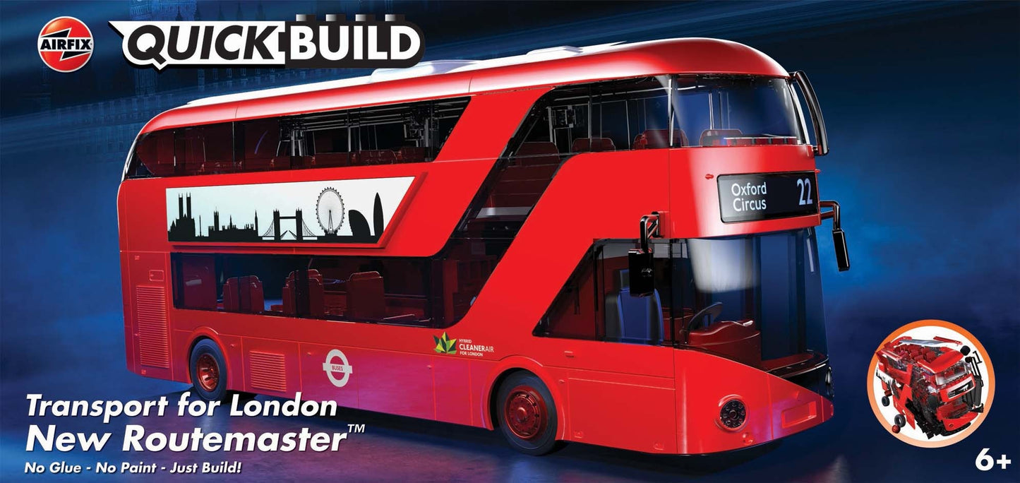 Airfix Quickbuild New Route Master Bus box art