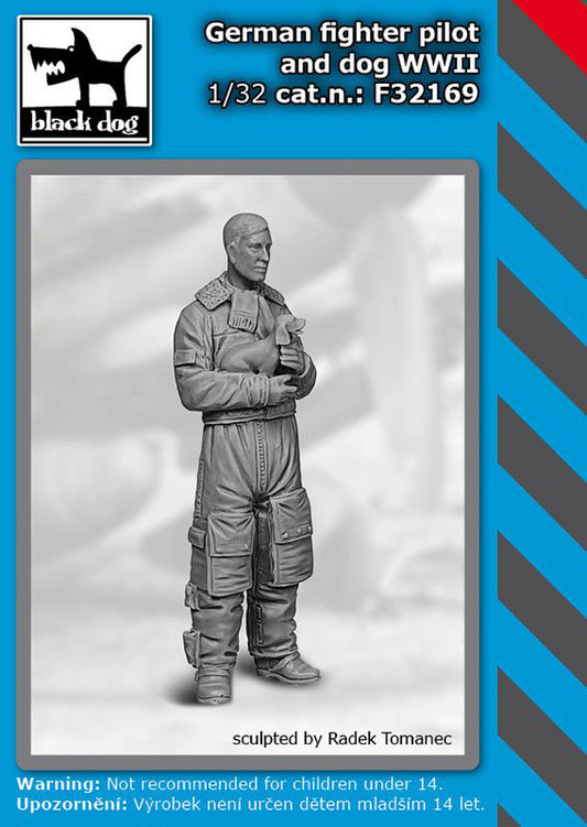 Black Dog 1/32 German Fighter Pilot & Dog WWII box art