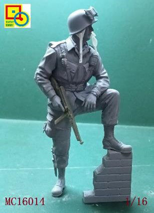 Classy Hobby 1/16 WWII US Army Airborne Soldier 3D render side view