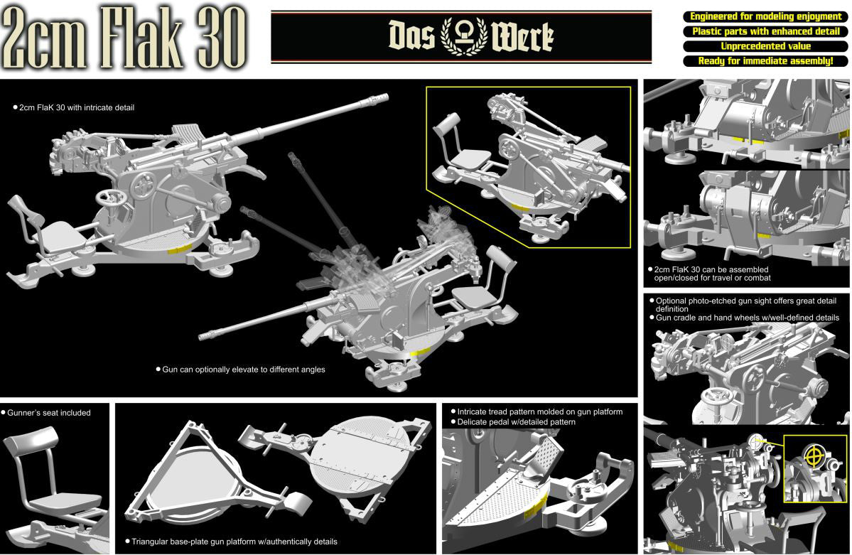 Das Werk  1/35 German 2 cm Flak 30