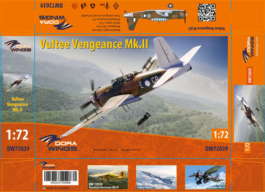 Dora Wings 1/72 Vultee Vengence Mk.II box art/packaing