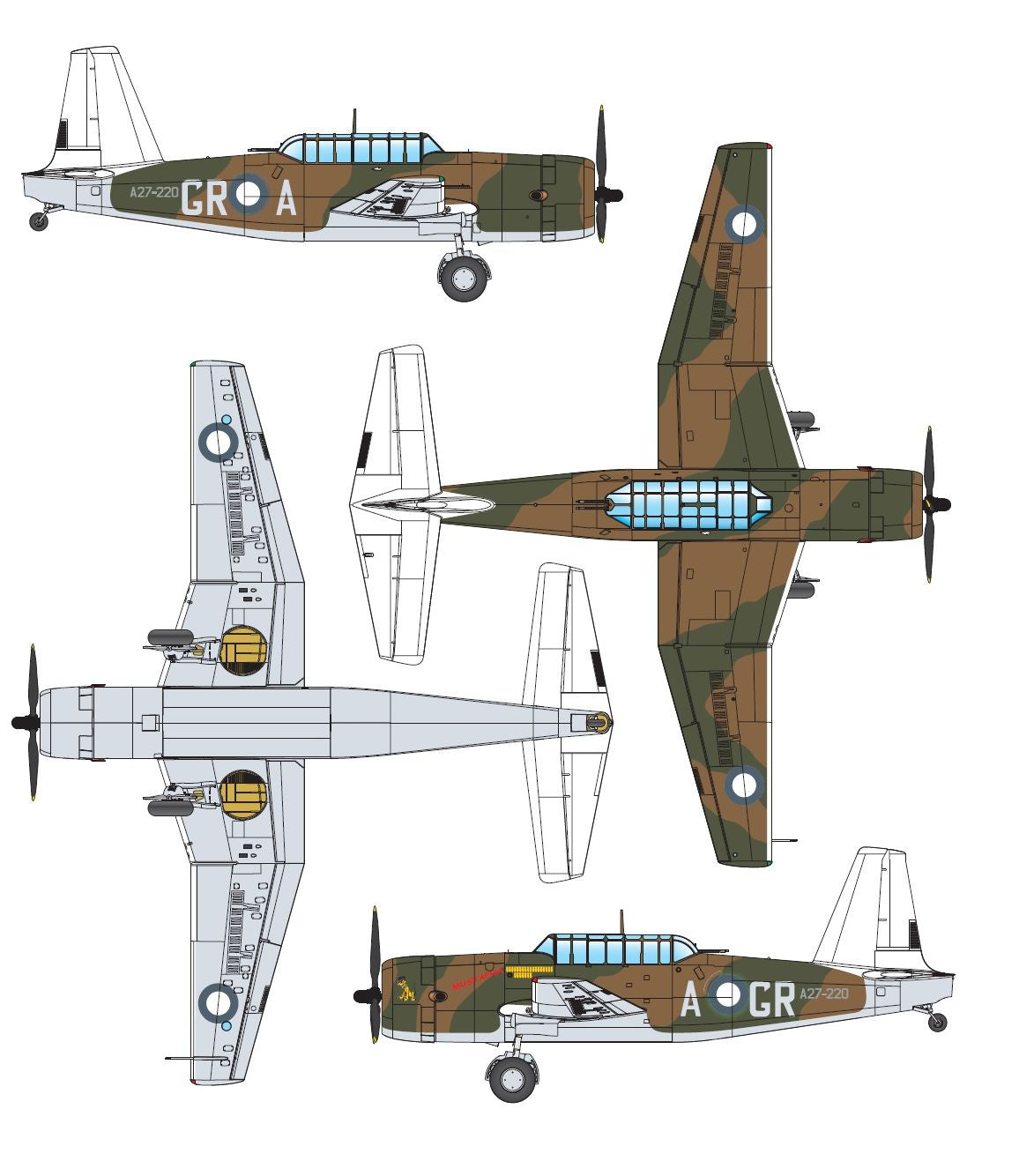Dora Wings 1/72 Vultee Vengence Mk.II  paint and decal option 1