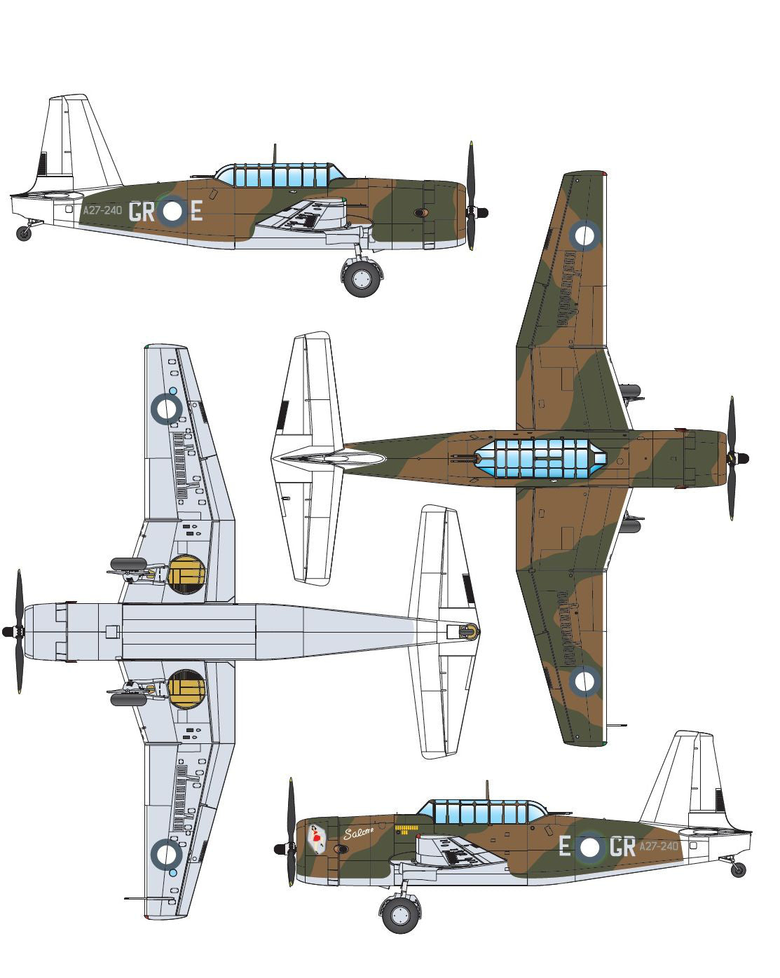 Dora Wings 1/72 Vultee Vengence Mk.II paint and decal option 2
