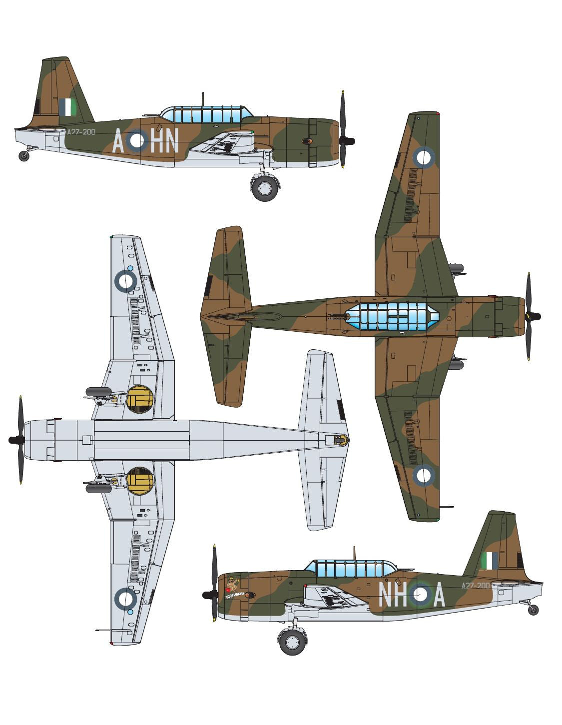 Dora Wings 1/72 Vultee Vengence Mk.II paint and decal option 3