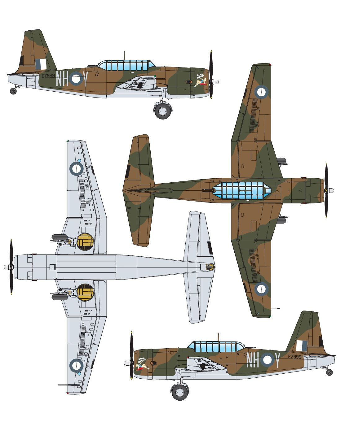 Dora Wings 1/72 Vultee Vengence Mk.II paint and decal option 4