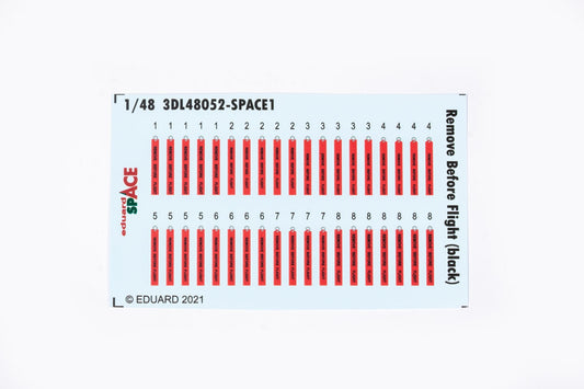 Eduard 1/48 Remove Before Flight (Black) SPACE