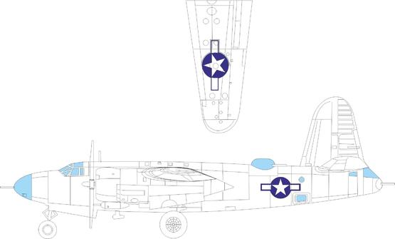 Eduard 1/48 B-26B Marauder National Insignia For ICM