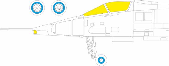 Eduard 1/48 Jaguar GR.1 / GR.1A Mask Set EX1128