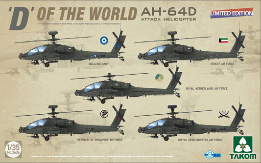 Takom 1/35 AH-64D 'D' Of The World Limited Edition Box Art