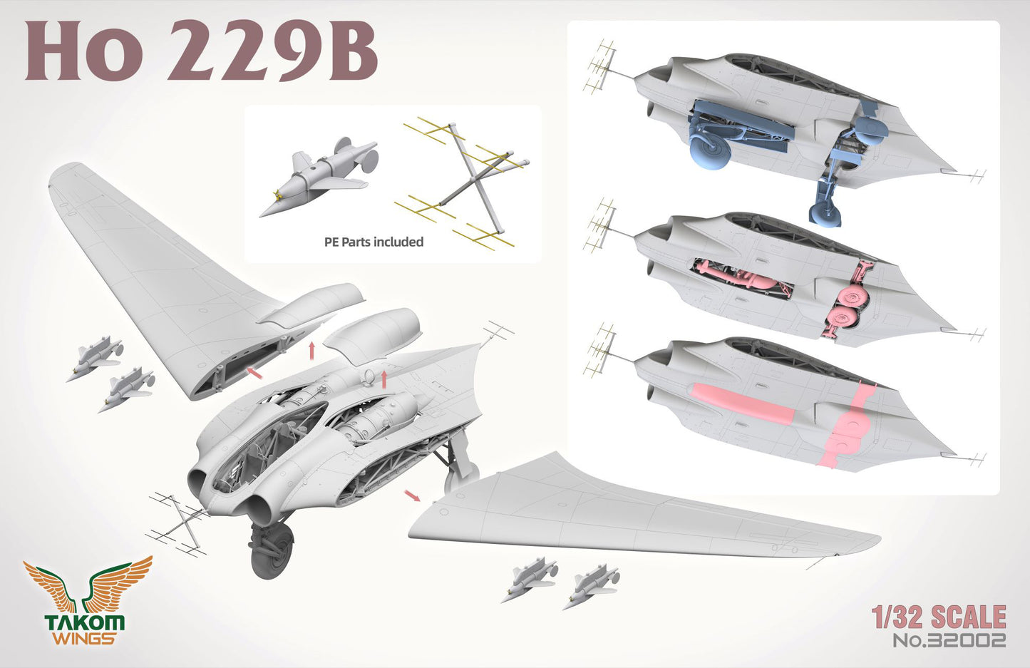 Takom Wings 1/32 Horten Ho 229B (In Stock June)